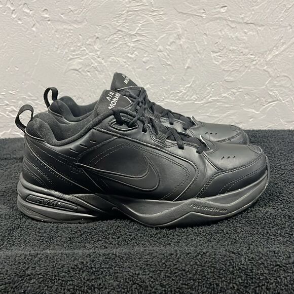 ?NIKE Air Monarch IV 415445-001 Black Low Top Sneakers Men Sz 10.5 - EXCELLENT main image 12